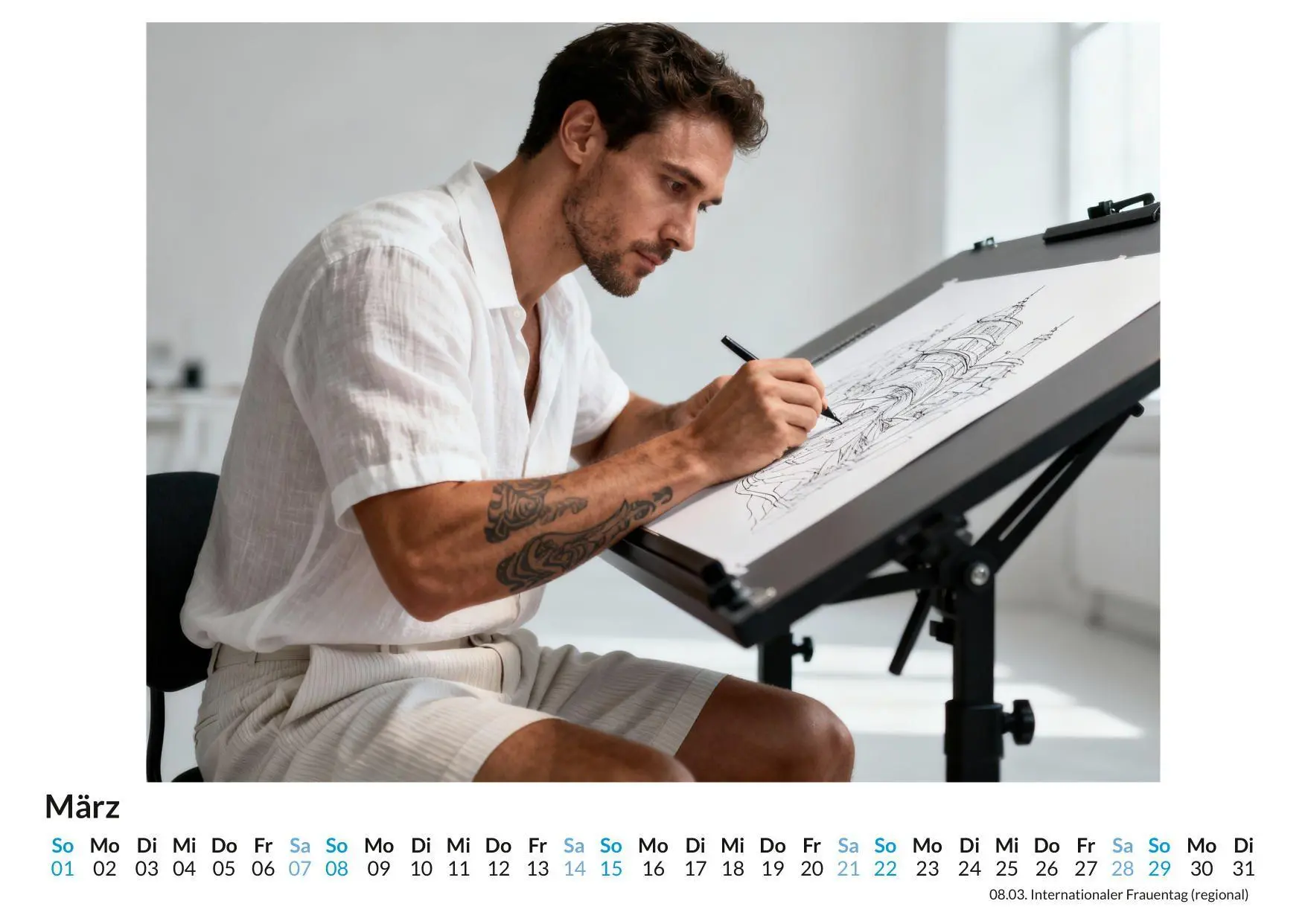 Bild: 9783695331703 | Coole Tätowierer | Anna Schäfer | Kalender | Deutsch | 2026 | FlipFlop