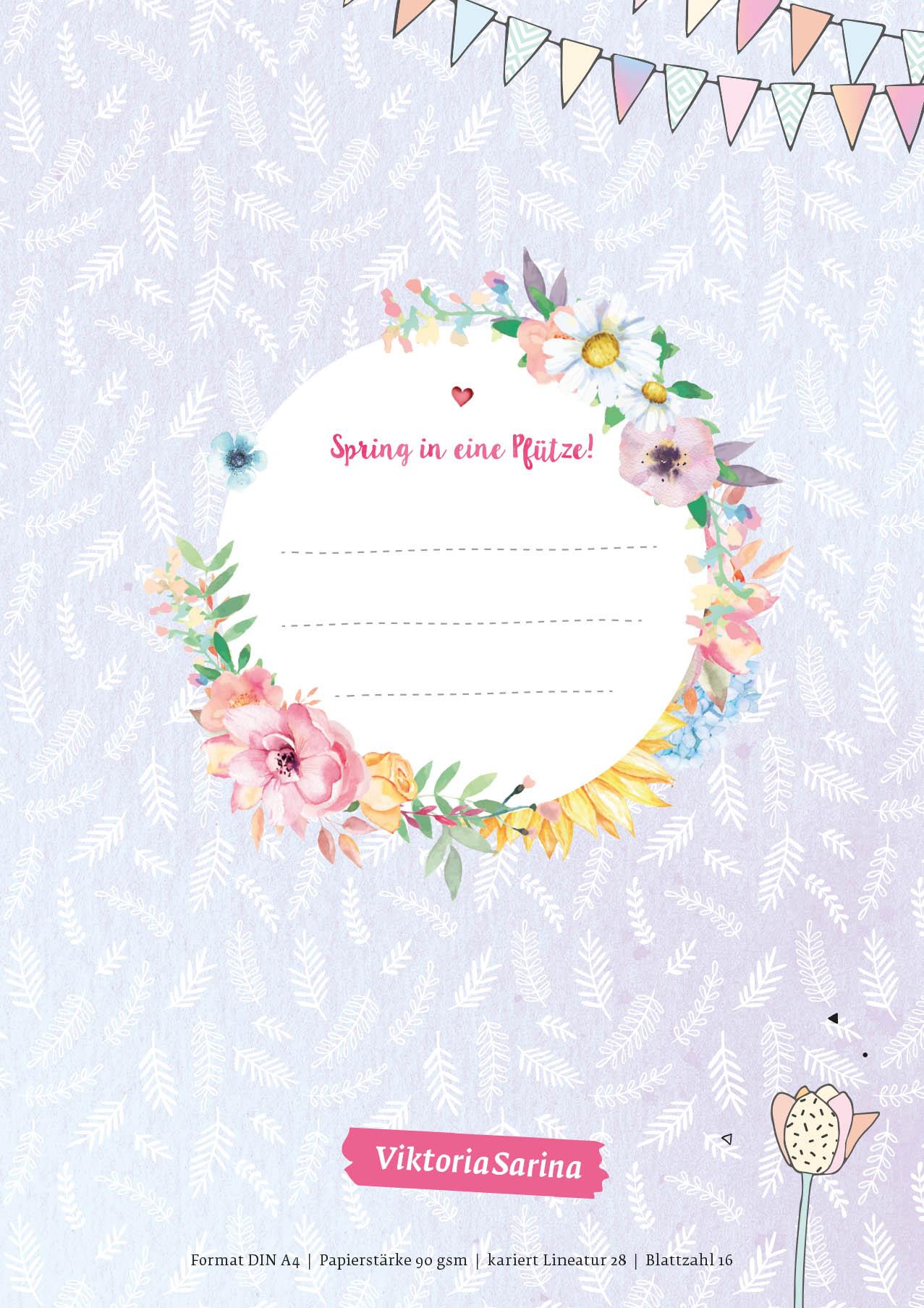 Cover: 9783960961703 | Spring in eine Pfütze! 3er-Set Schulhefte, kariert (Lineatur 28)