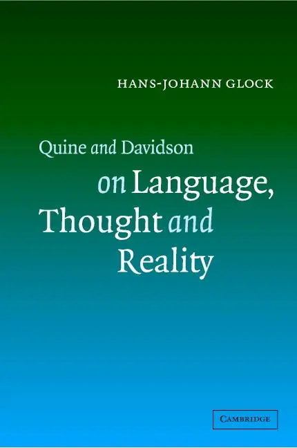 Cover: 9780521821803 | Quine and Davidson on Language, Thought and Reality | Glock | Buch