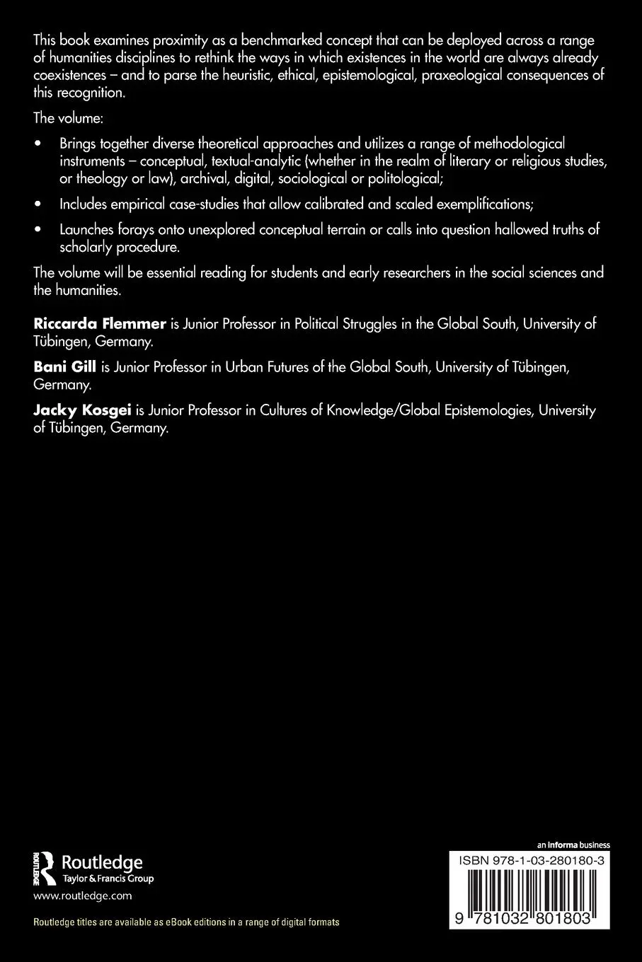 Rückseite: 9781032801803 | Proximity as Method | Riccarda Flemmer (u. a.) | Taschenbuch | 2024
