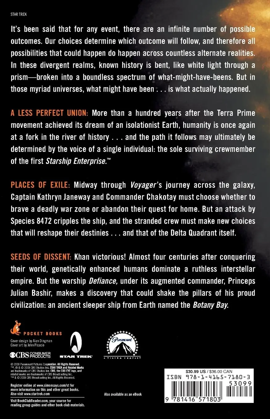 Rückseite: 9781416571803 | Star Trek: Myriad Universes: Infinity's Prism | Bennett (u. a.) | Buch