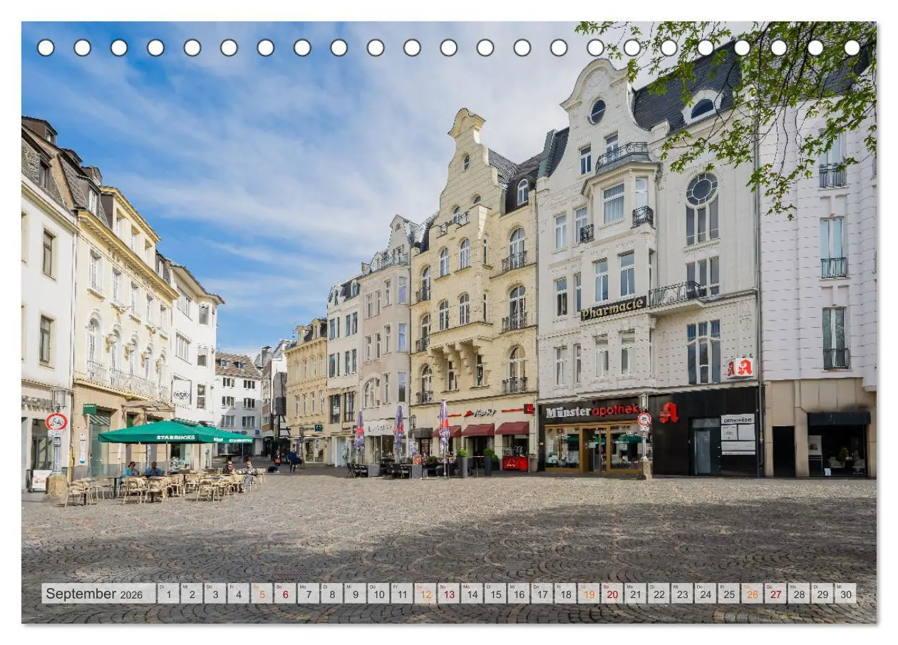 Bild: 9783457411803 | Bonn Impressionen (Tischkalender 2026 DIN A5 quer), CALVENDO...