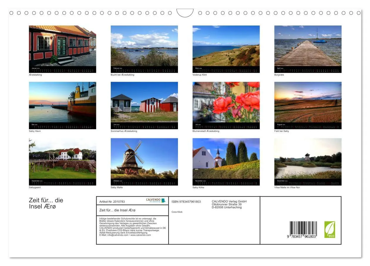 Bild: 9783457961803 | Zeit für... die Insel Ærø (Wandkalender 2026 DIN A3 quer), CALVENDO...