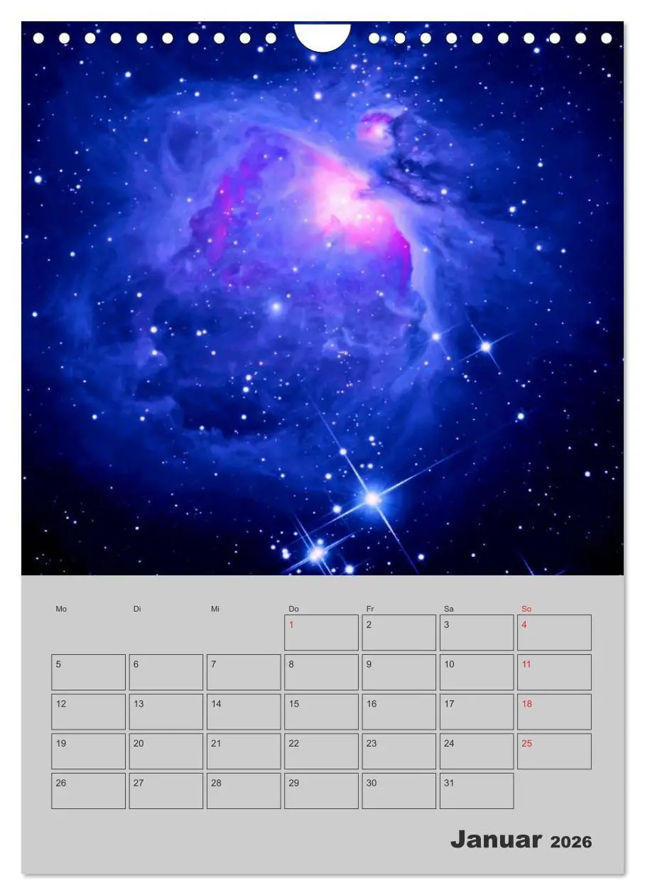 Bild: 9783516431803 | Schönheit des Universums (Wandkalender 2026 DIN A4 hoch), CALVENDO...