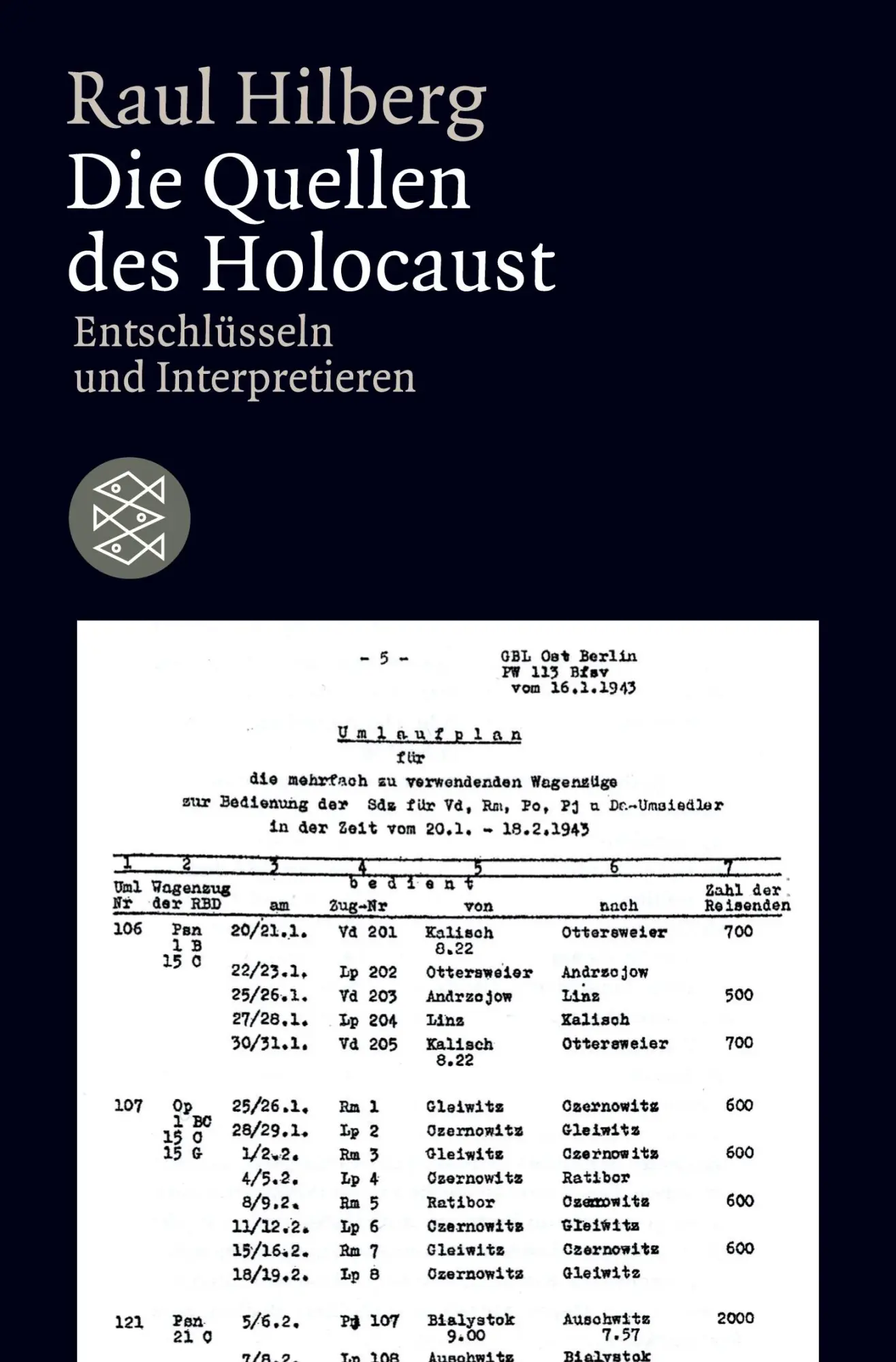 Die Zeit des Nationalsozialismus - »Schwarze Reihe«   Die Quellen des Holocaust - Raul Hilberg Taschenbuch