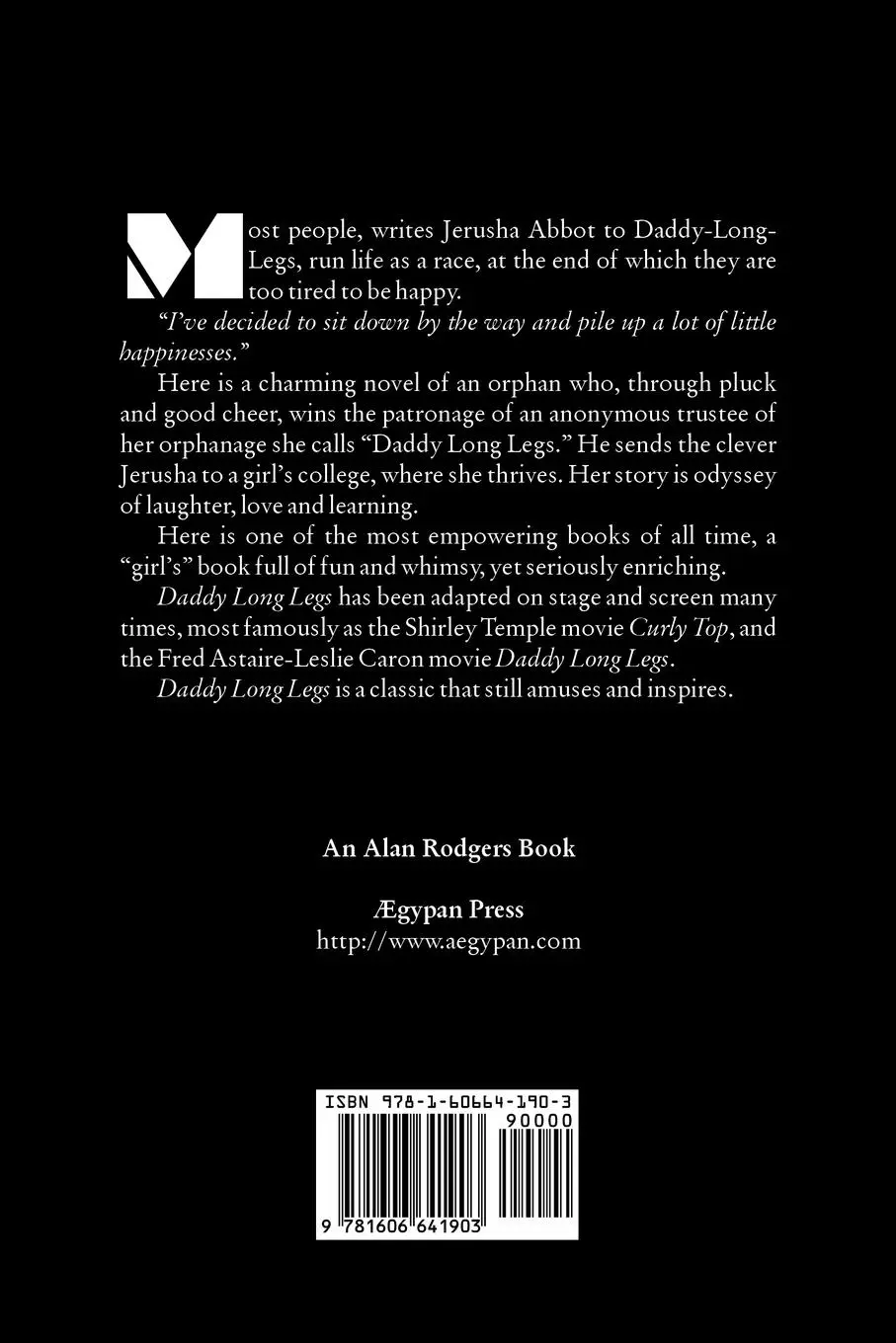 Rückseite: 9781606641903 | Daddy-Long-Legs by Jean Webster, Fiction, Action &amp; Adventure | Webster