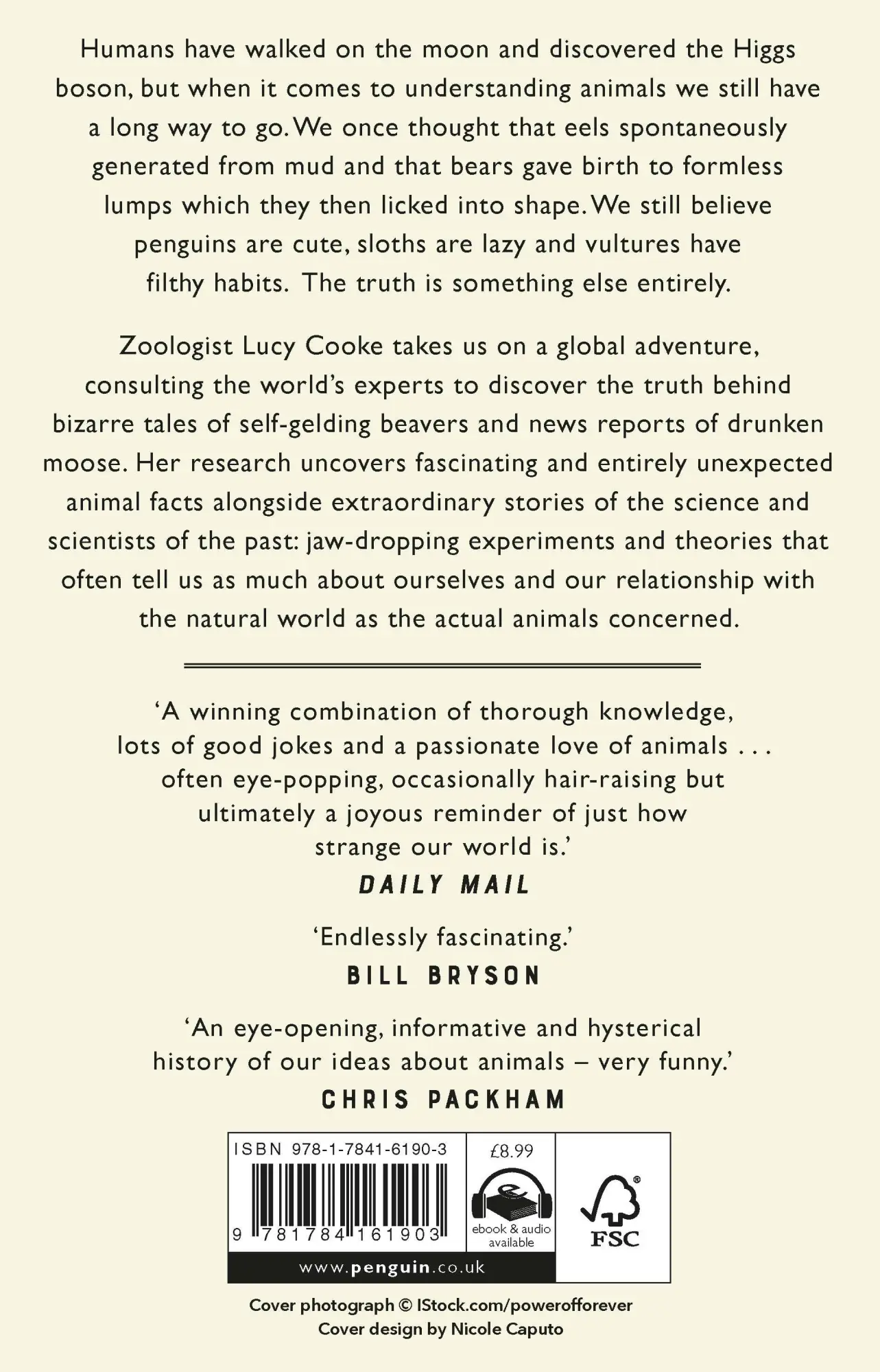 Rückseite: 9781784161903 | The Unexpected Truth About Animals | Lucy Cooke | Taschenbuch | 470 S.