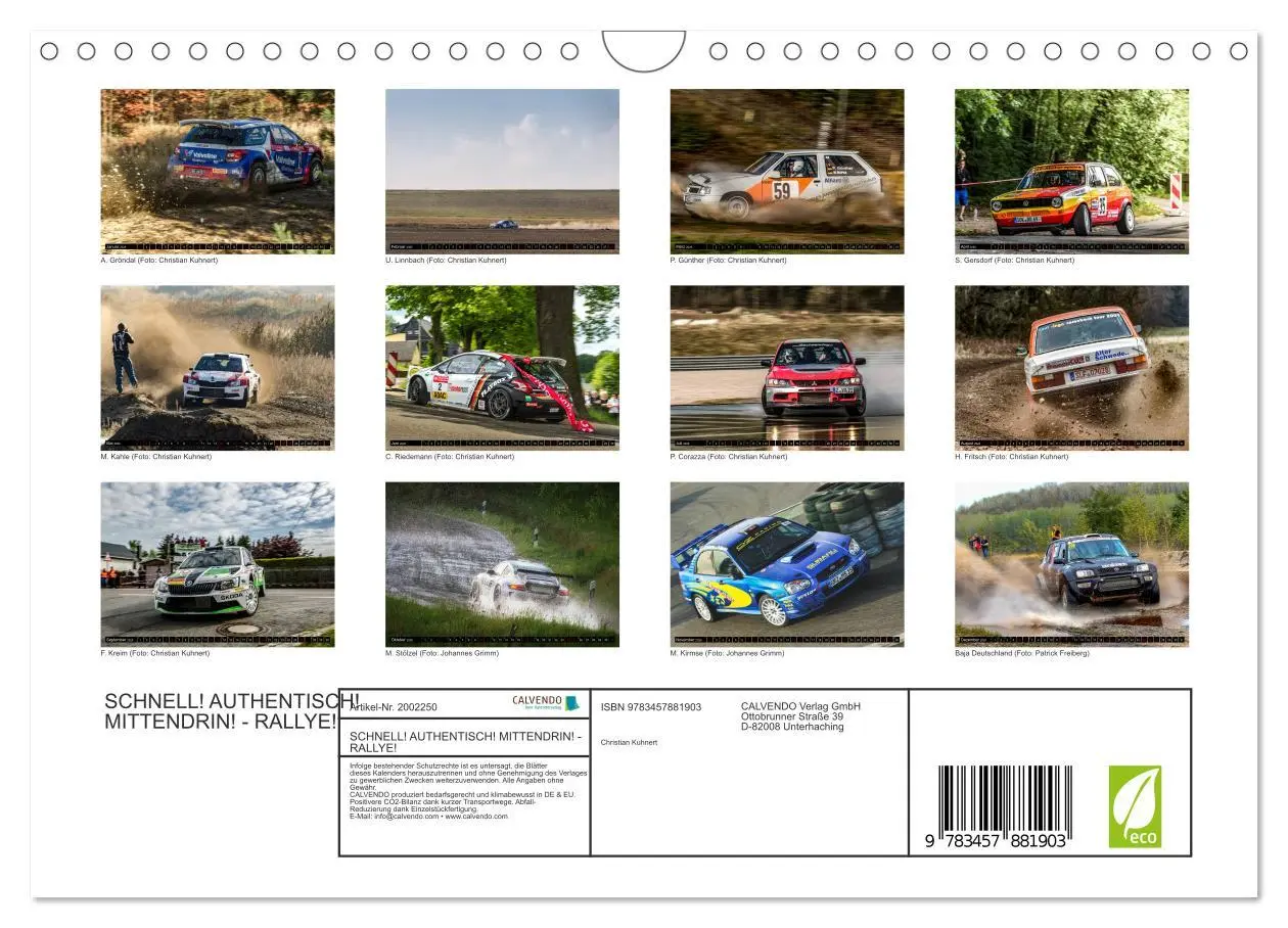 Bild: 9783457881903 | SCHNELL! AUTHENTISCH! MITTENDRIN! - RALLYE! (Wandkalender 2026 DIN...