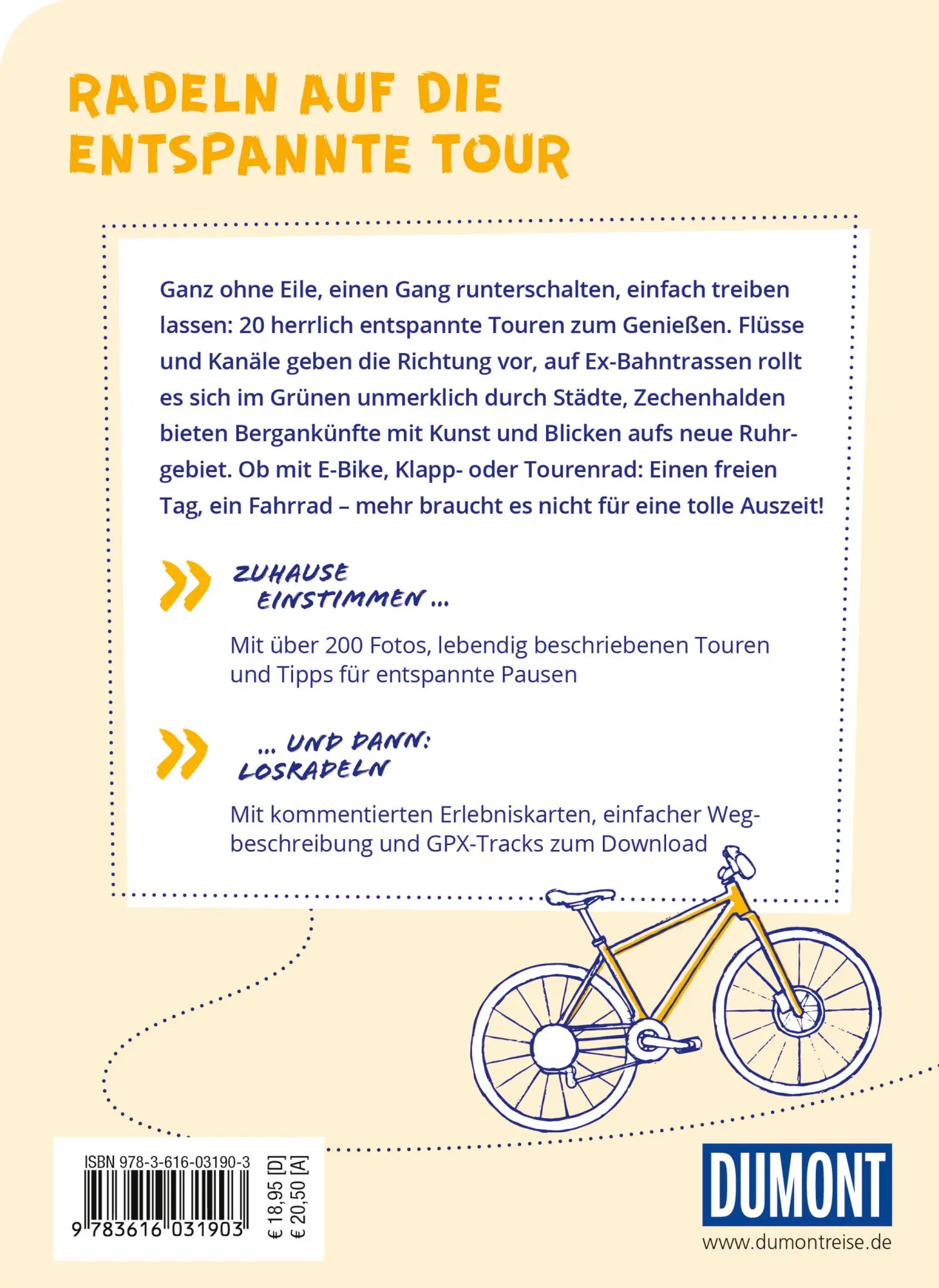 Rückseite: 9783616031903 | DUMONT Radelzeit im Ruhrgebiet | Martin Müller | Taschenbuch | 224 S.