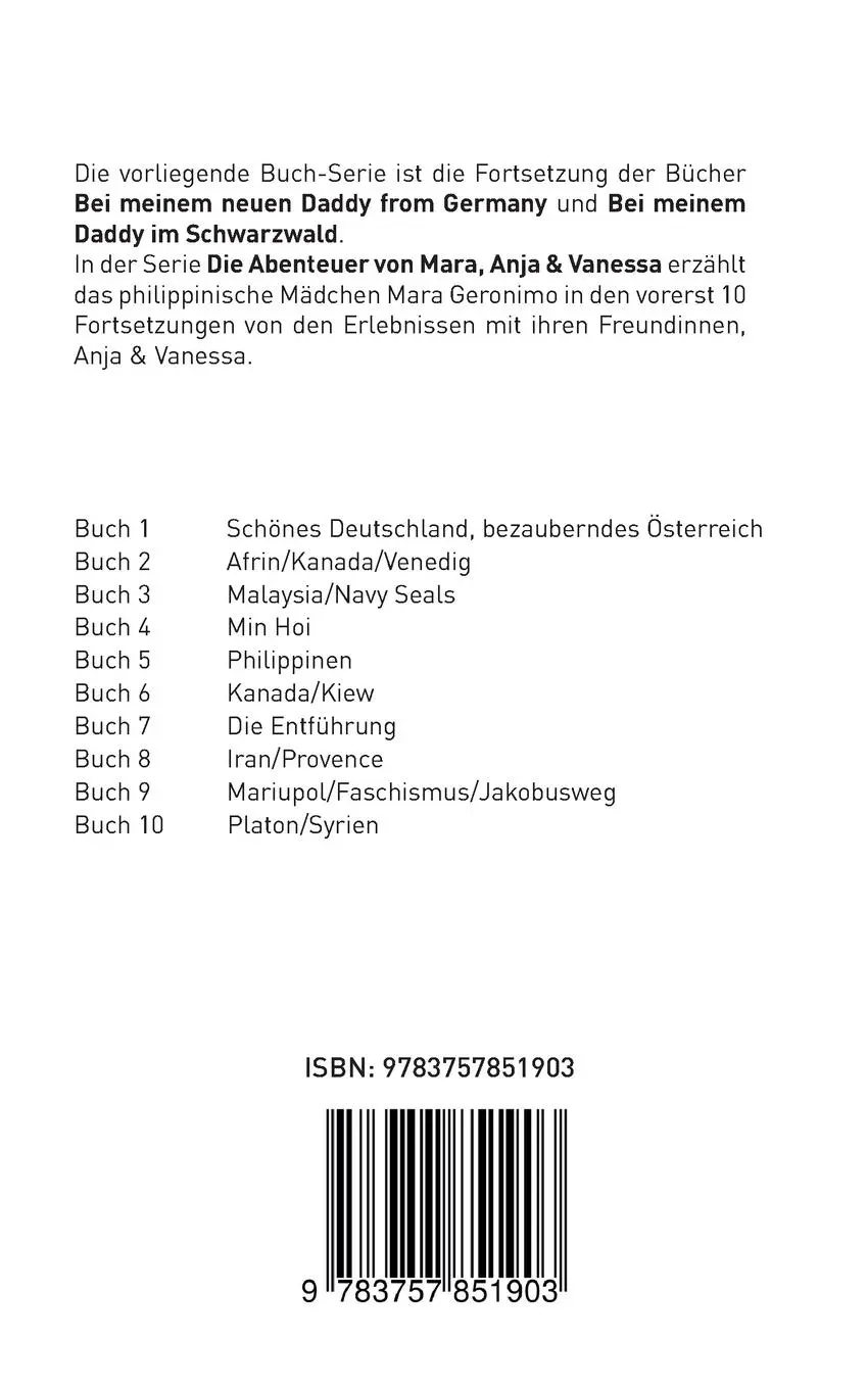 Rückseite: 9783757851903 | Die Abenteuer von Mara, Anja und Vanessa | Georg Hartmann | Buch