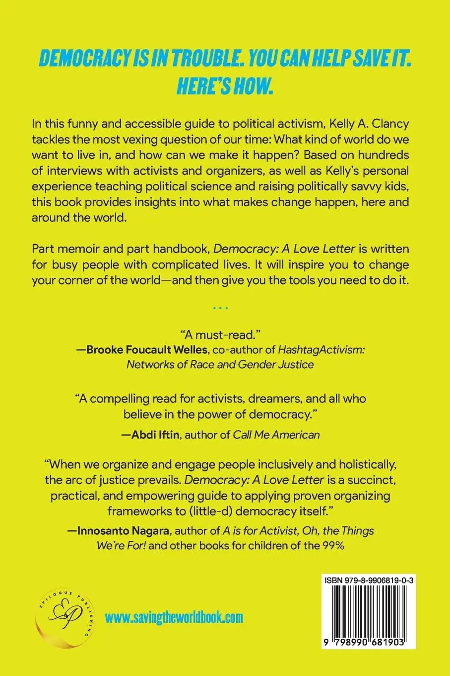 Rückseite: 9798990681903 | Democracy | A Love Letter and a Guide for Everyone Fighting to Save It