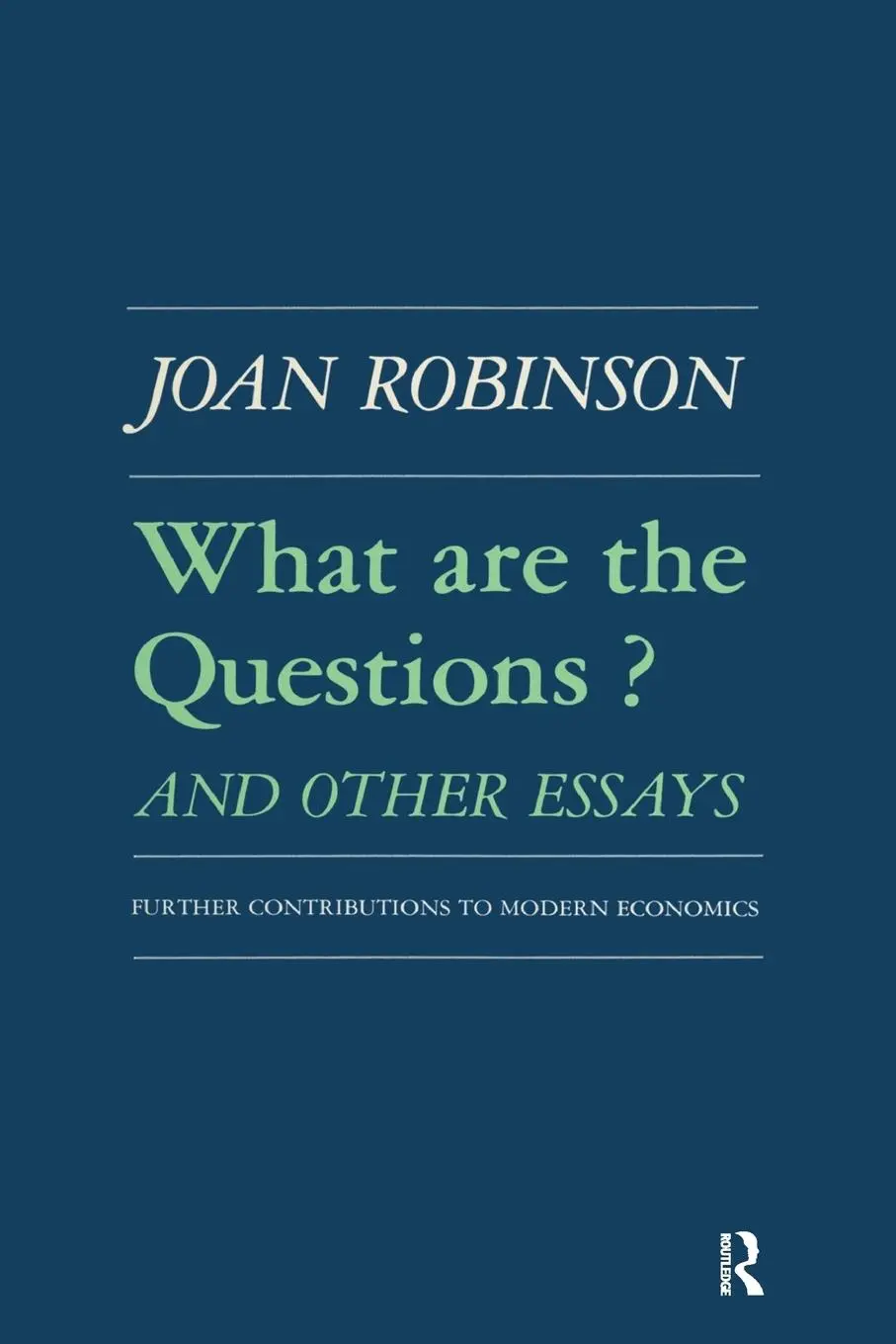Cover: 9780873322003 | What are the Questions and Other Essays | Robert K Robinson | Buch