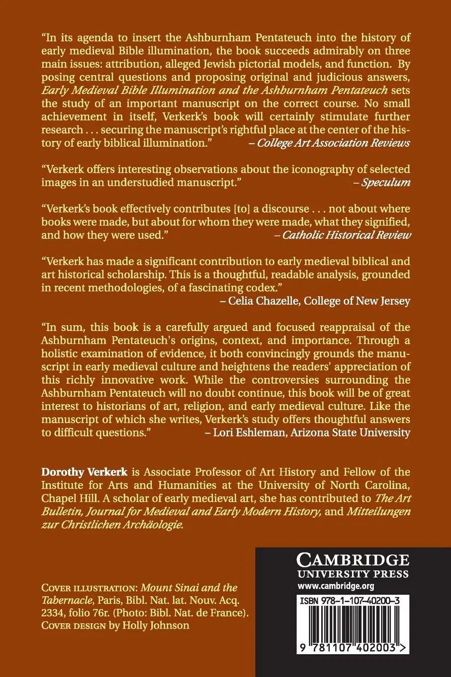 Rückseite: 9781107402003 | Early Medieval Bible Illumination and the Ashburnham Pentateuch | Buch