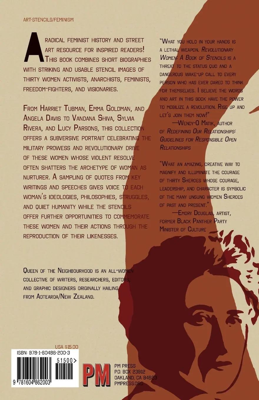 Rückseite: 9781604862003 | Revolutionary Women | A Book of Stencils | Neighbourhood | Taschenbuch