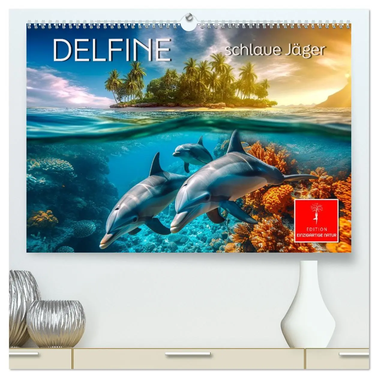 Cover: 9783457462003 | Delfine - schlaue Jäger (hochwertiger Premium Wandkalender 2026 DIN...