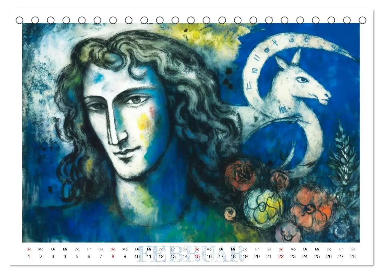 Bild: 9783457532003 | Die zwölf Tierkreiszeichen (Tischkalender 2026 DIN A5 quer),...