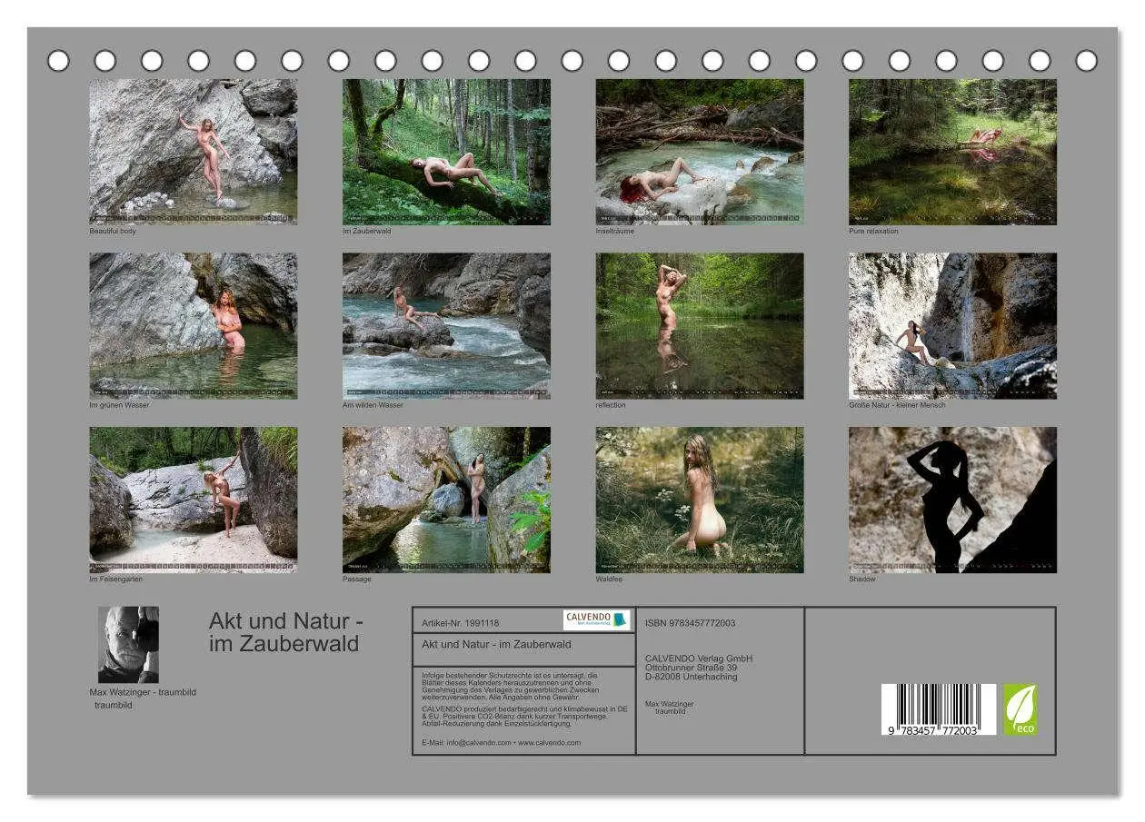 Bild: 9783457772003 | Akt und Natur - im Zauberwald (Tischkalender 2026 DIN A5 quer),...