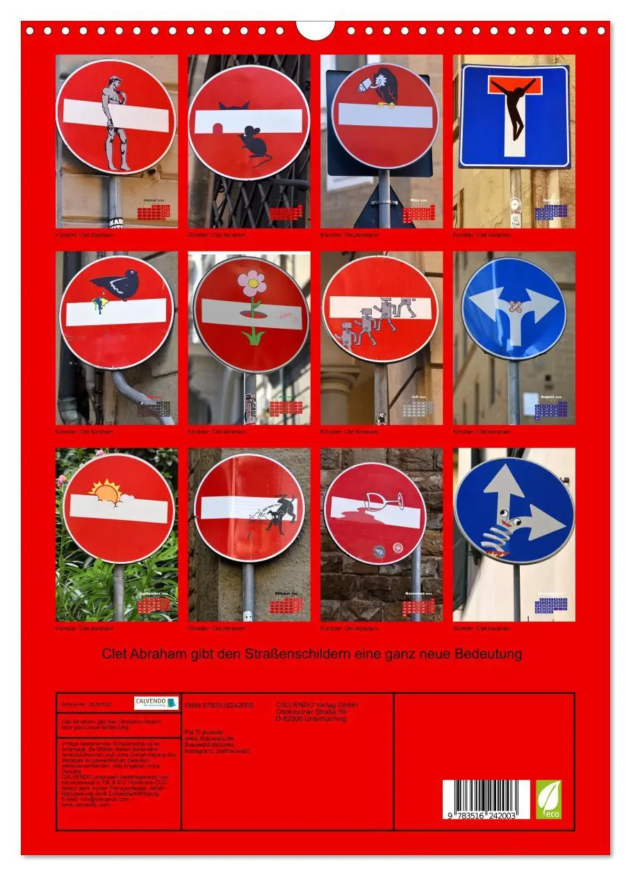 Bild: 9783516242003 | Clet Abraham gibt den Straßenschildern eine ganz neue Bedeutung...