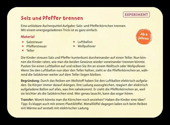 Bild: 4280000572103 | Kleine Experimente in der Kita | 40 Bildkarten für die Kita | Buchmann