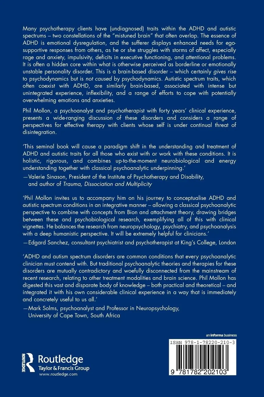 Rückseite: 9781782202103 | The Disintegrating Self | Phil Mollon | Taschenbuch | Englisch | 2015