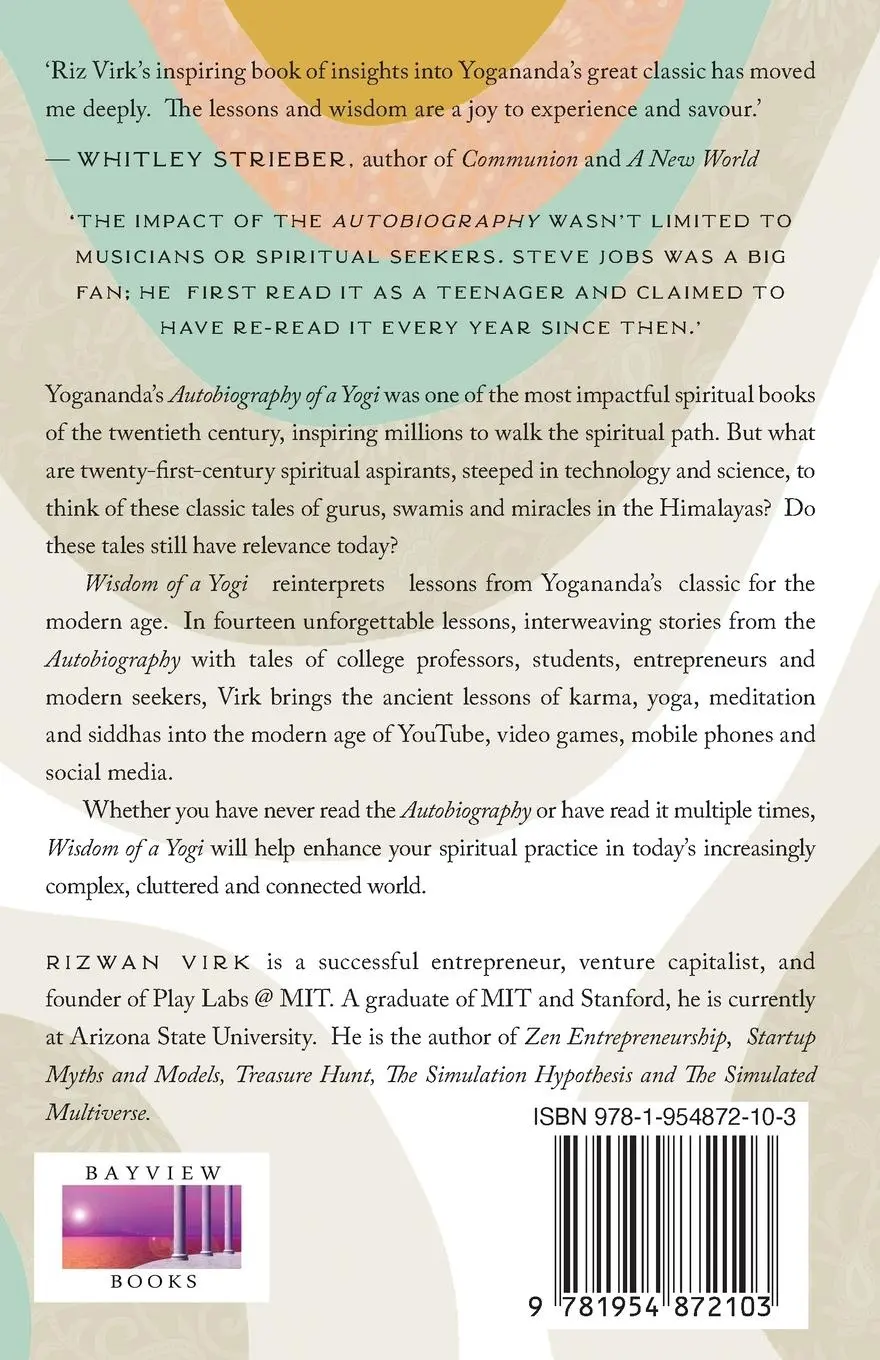 Rückseite: 9781954872103 | Wisdom of a Yogi | Rizwan Virk | Taschenbuch | Englisch | 2023