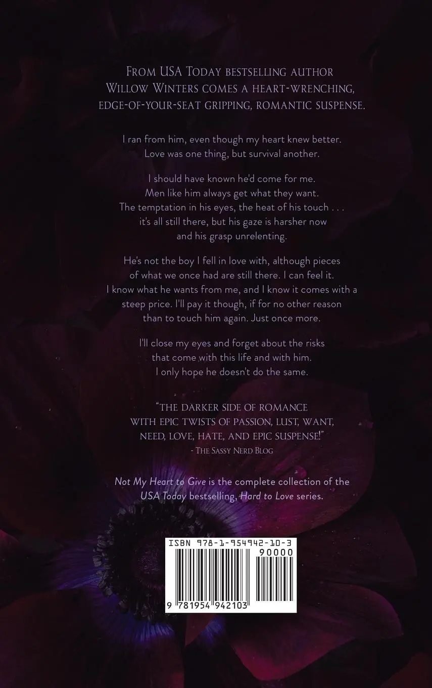 Rückseite: 9781954942103 | Not My Heart to Break | Merciless World Series Book 3 | W. Winters