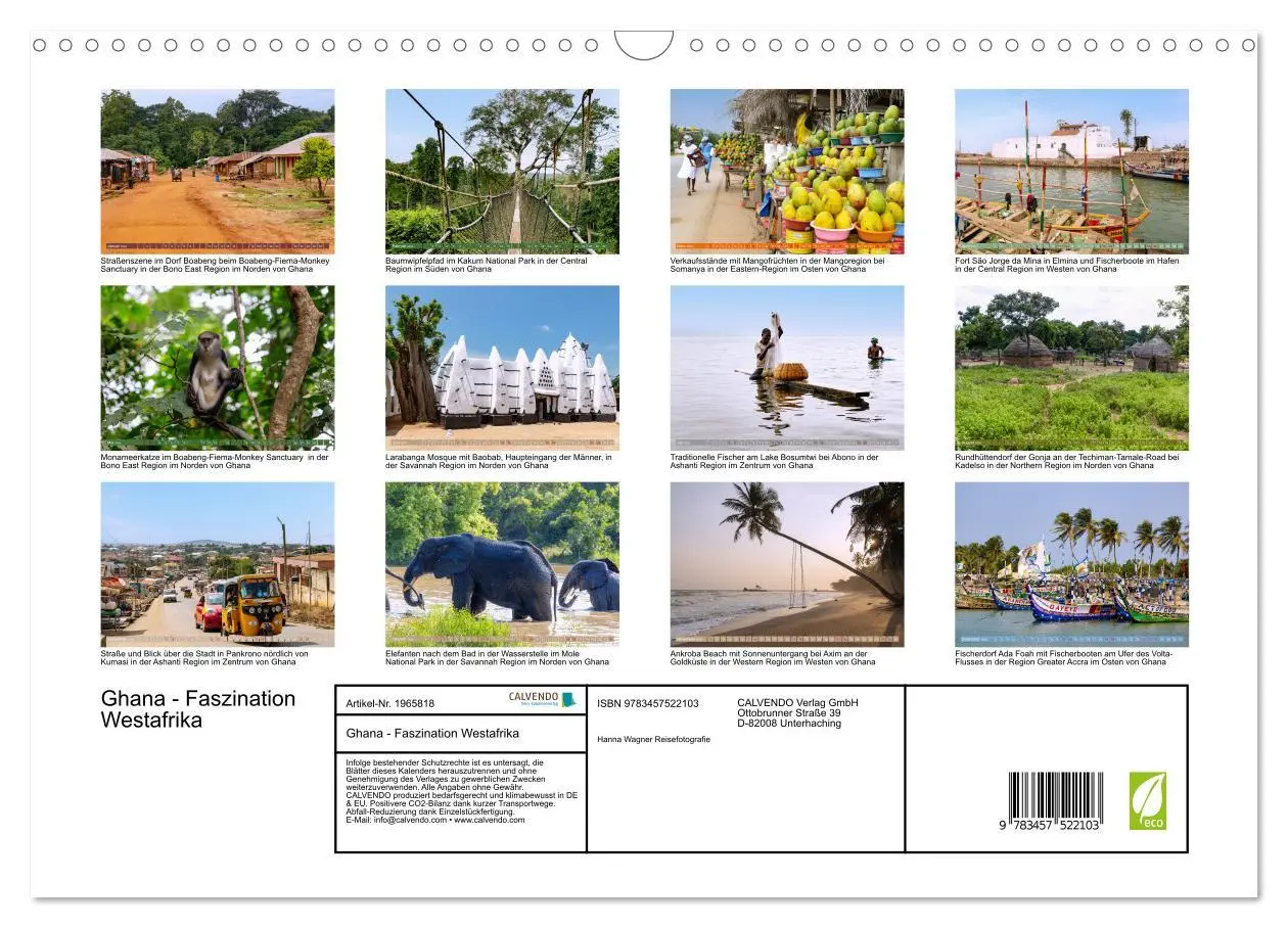 Bild: 9783457522103 | Ghana - Faszination Westafrika (Wandkalender 2026 DIN A3 quer),...