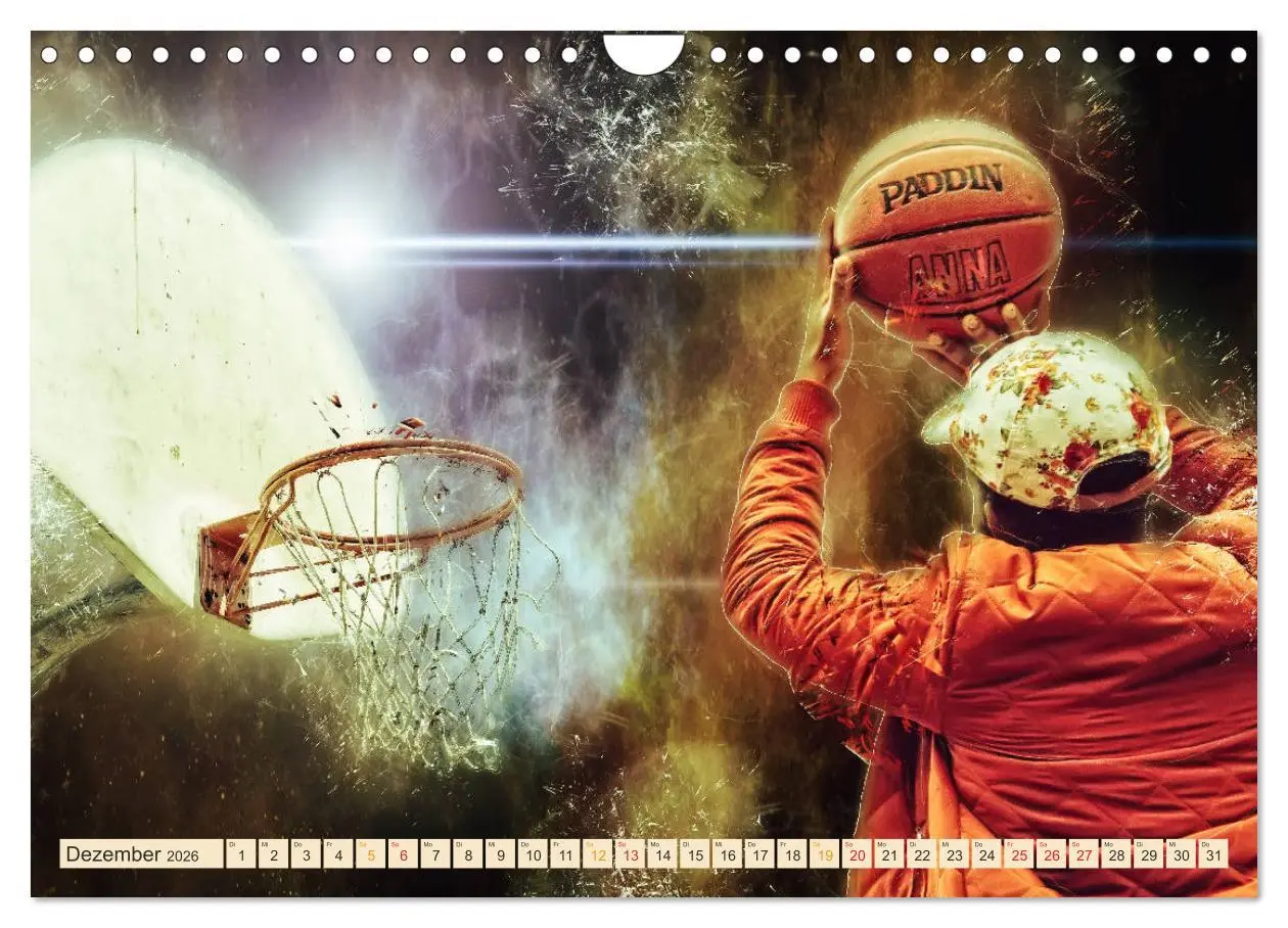 Bild: 9783457832103 | Basketball extrem (Wandkalender 2026 DIN A4 quer), CALVENDO...