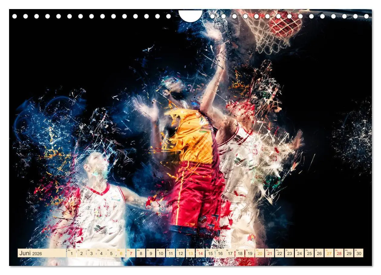Bild: 9783457832103 | Basketball extrem (Wandkalender 2026 DIN A4 quer), CALVENDO...