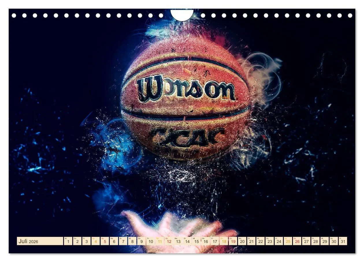 Bild: 9783457832103 | Basketball extrem (Wandkalender 2026 DIN A4 quer), CALVENDO...