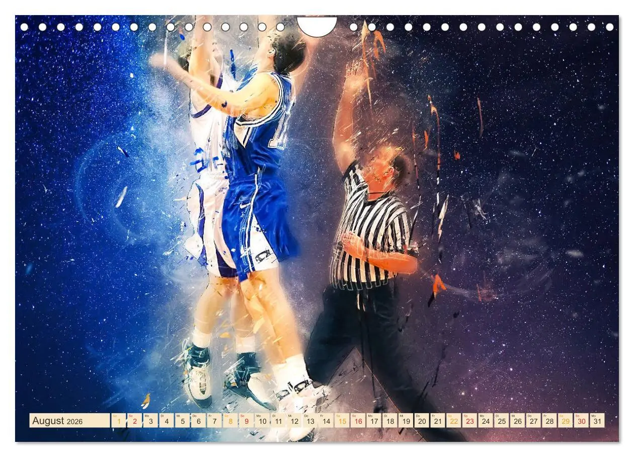 Bild: 9783457832103 | Basketball extrem (Wandkalender 2026 DIN A4 quer), CALVENDO...