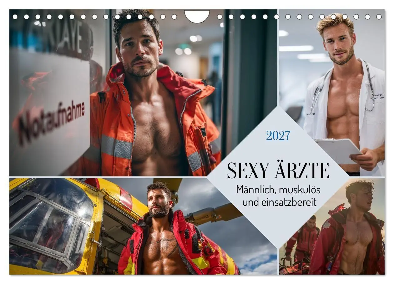 Cover: 9783516922103 | SEXY ÄRZTE - Männlich, muskulös und einsatzbereit (Wandkalender...