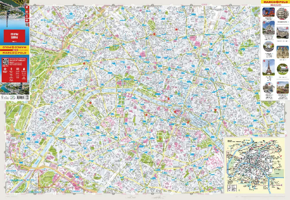 Bild: 9783575022103 | MARCO POLO Cityplan Paris 1:12.000 | (Land-)Karte | Karte (gefaltet)