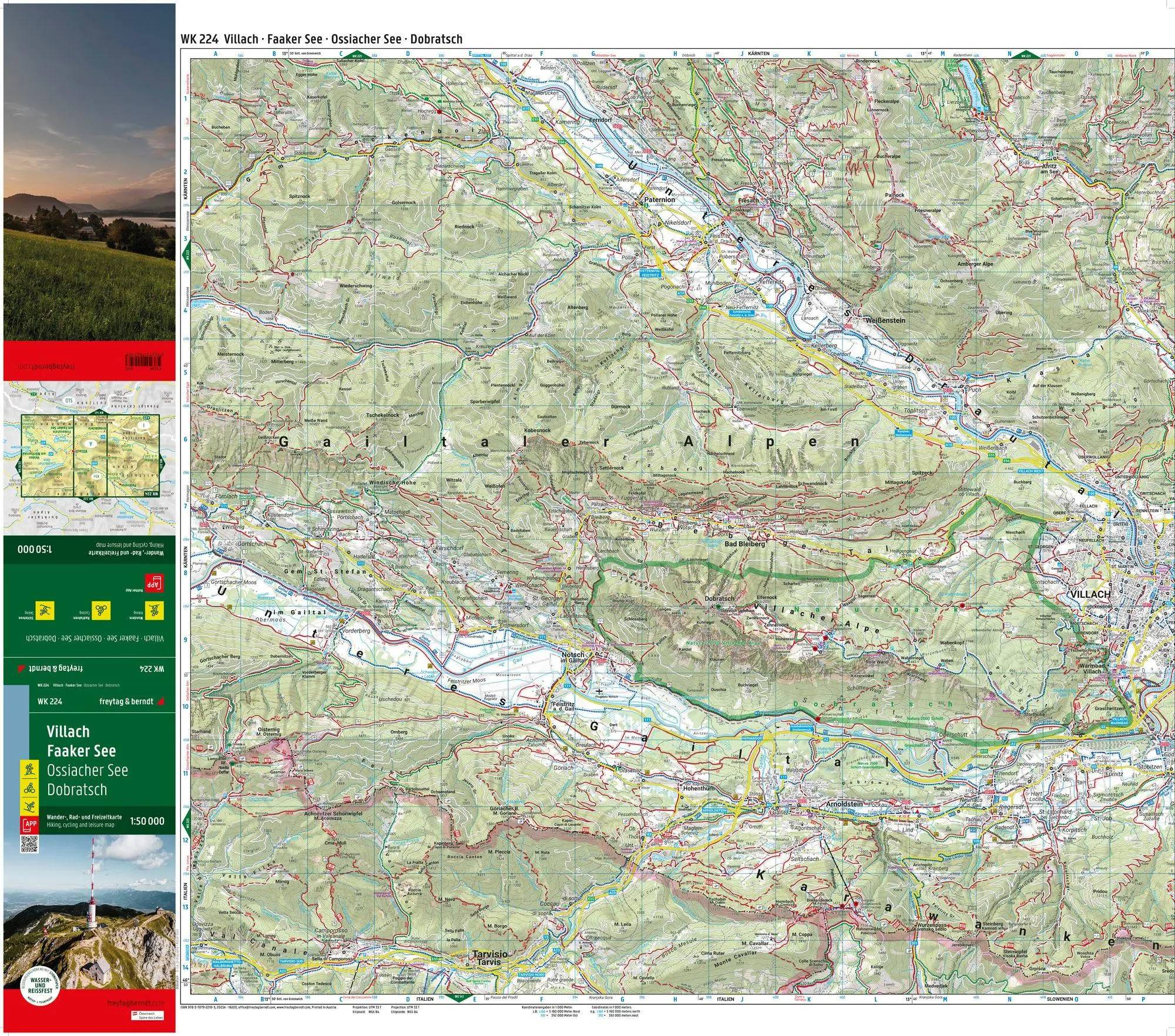 Bild: 9783707922103 | freytag &amp; berndt Wanderkarte WK 224 Villach - Faaker See, Ossiacher...
