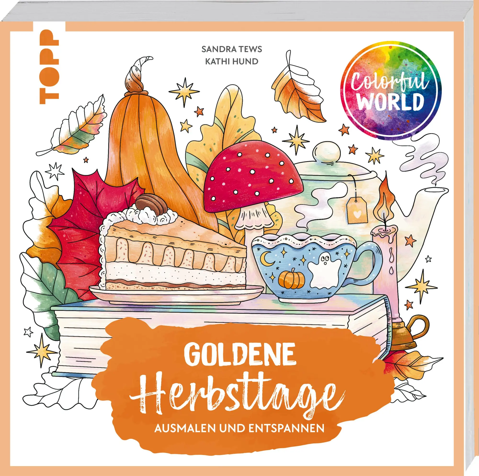 Cover: 9783735882103 | Colorful World - Goldene Herbsttage | Ausmalen &amp; entspannen | Buch