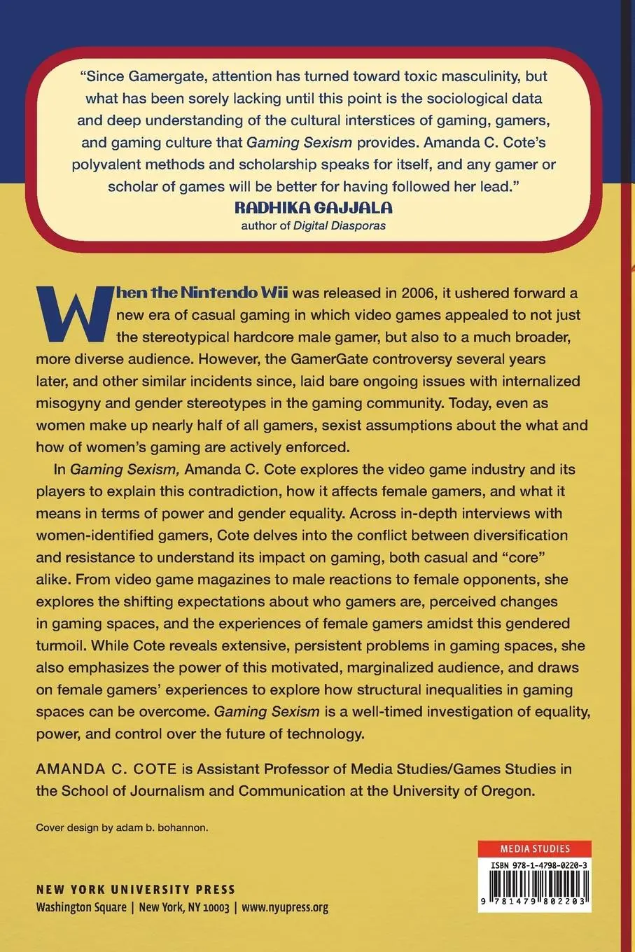 Rückseite: 9781479802203 | Gaming Sexism | Gender and Identity in the Era of Casual Video Games