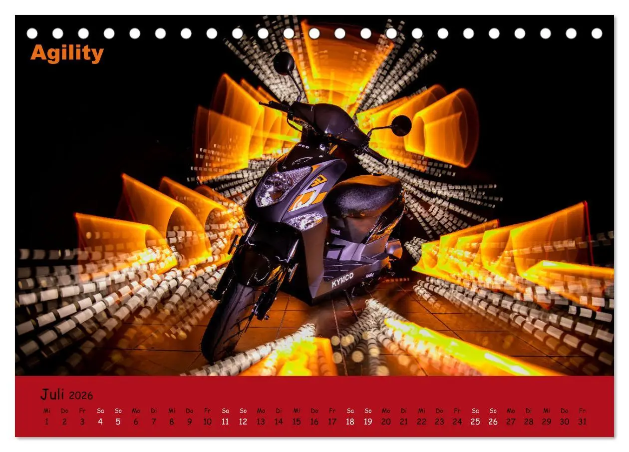 Bild: 9783457512203 | Roller Fieber (Tischkalender 2026 DIN A5 quer), CALVENDO...