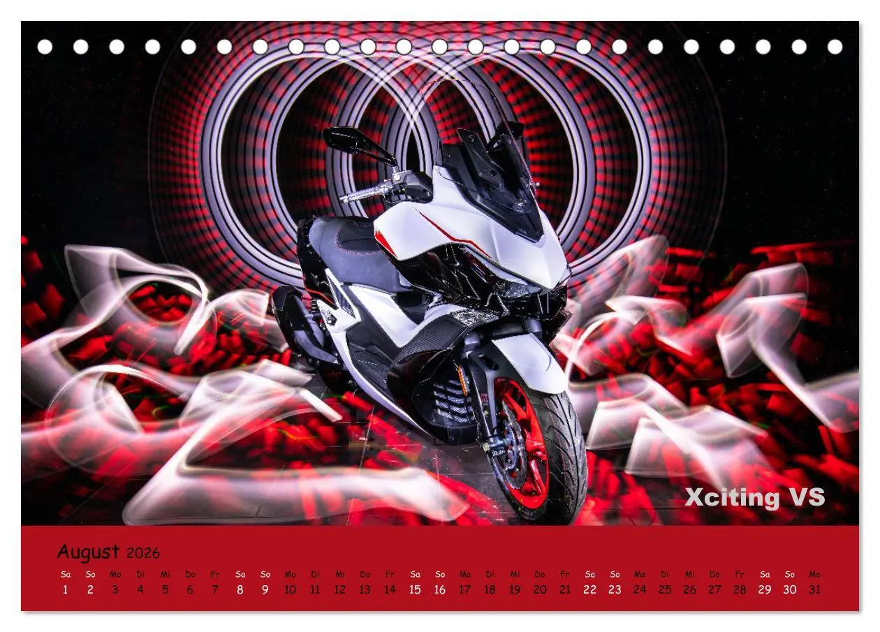 Bild: 9783457512203 | Roller Fieber (Tischkalender 2026 DIN A5 quer), CALVENDO...