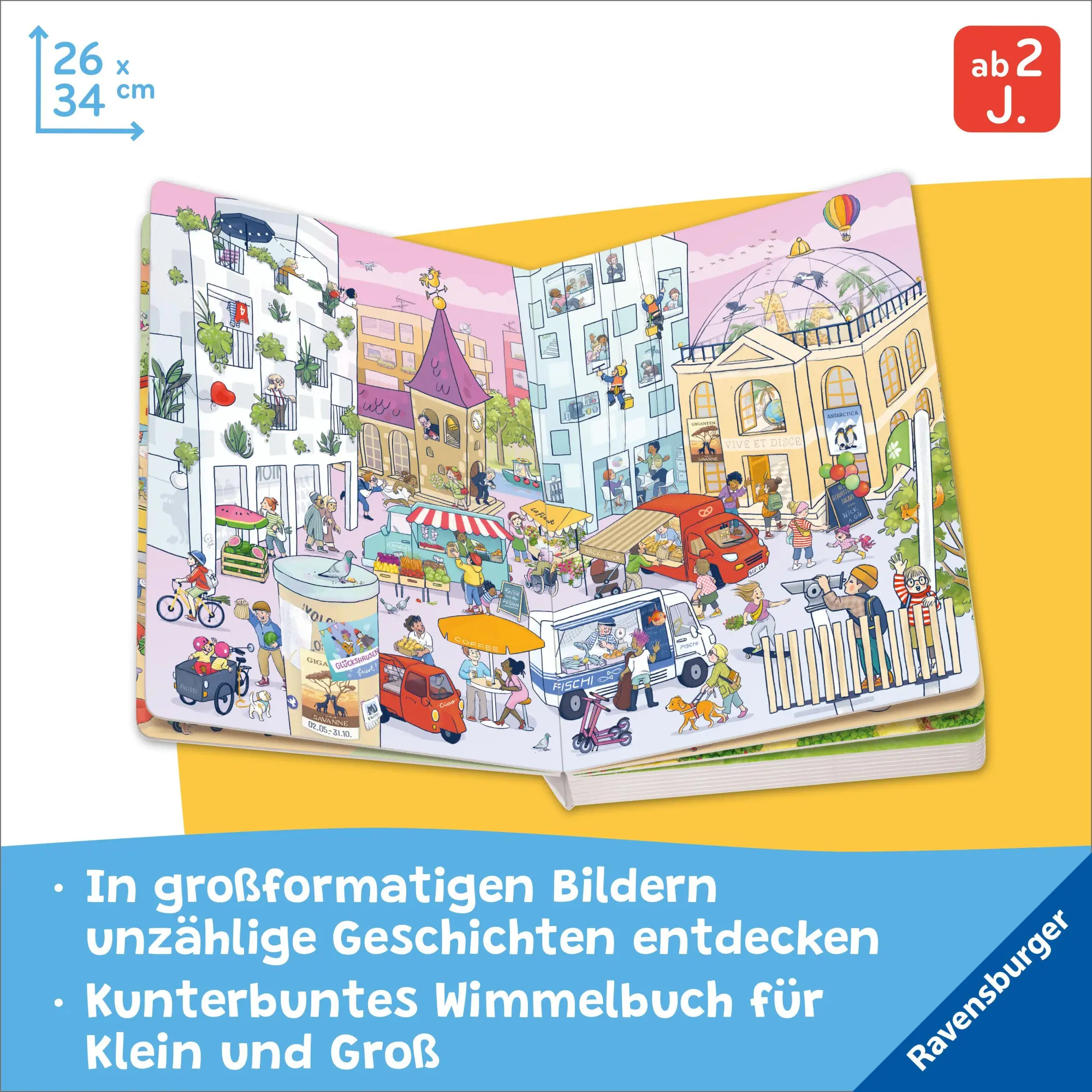 Bild: 9783473422203 | Willkommen in Glückshausen | Ein Wimmelbuch von Anke Evers | Evers