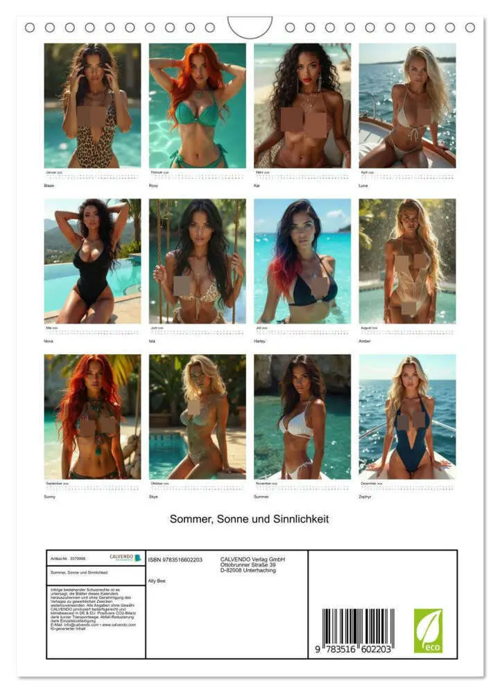 Bild: 9783516602203 | Sommer, Sonne und Sinnlichkeit (Wandkalender 2026 DIN A4 hoch),...