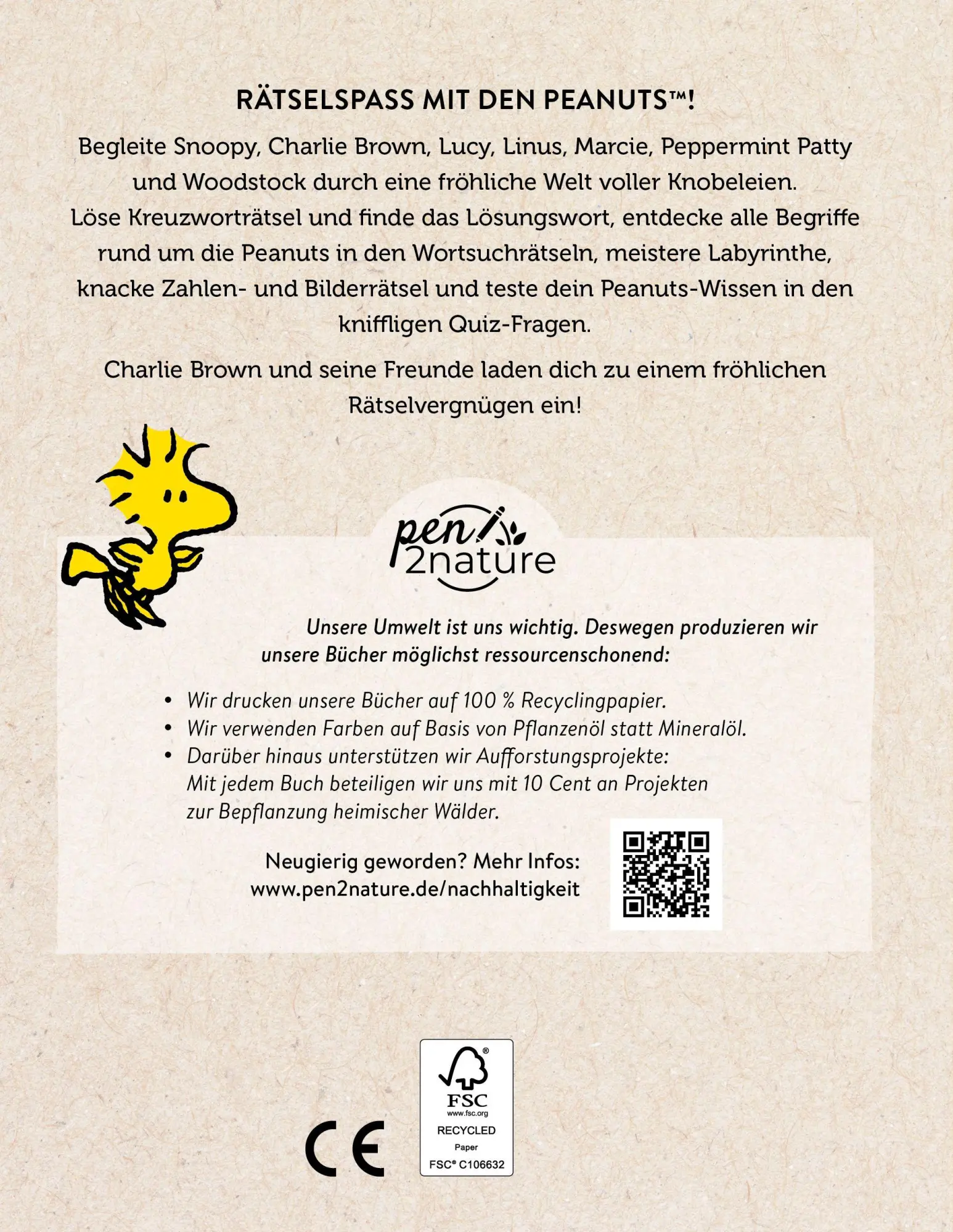 Rückseite: 9783987642203 | Peanuts Rätselbuch | Taschenbuch | 160 S. | Deutsch | 2026