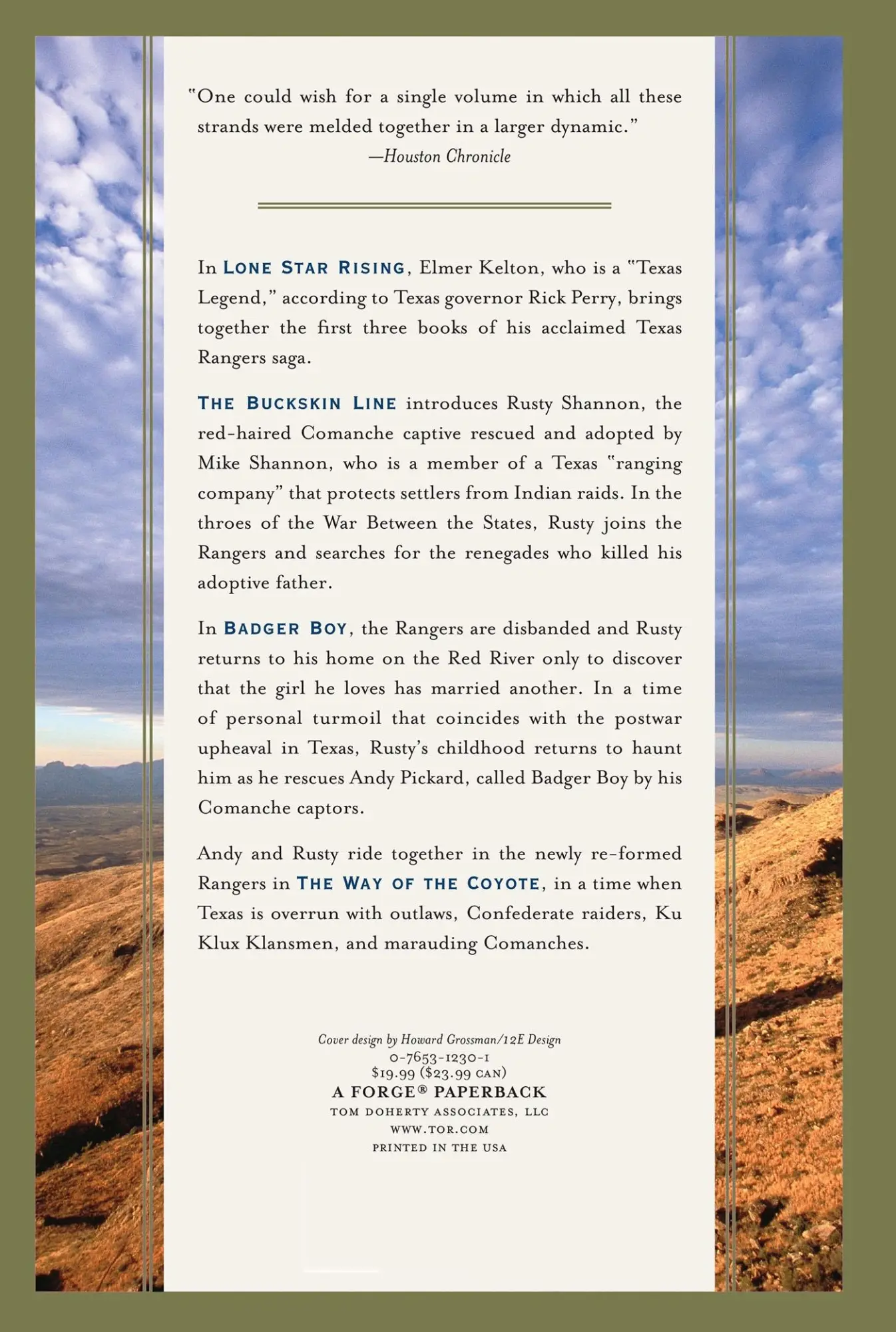 Rückseite: 9780765312303 | Lone Star Rising | Elmer Kelton | Taschenbuch | Englisch | 2005