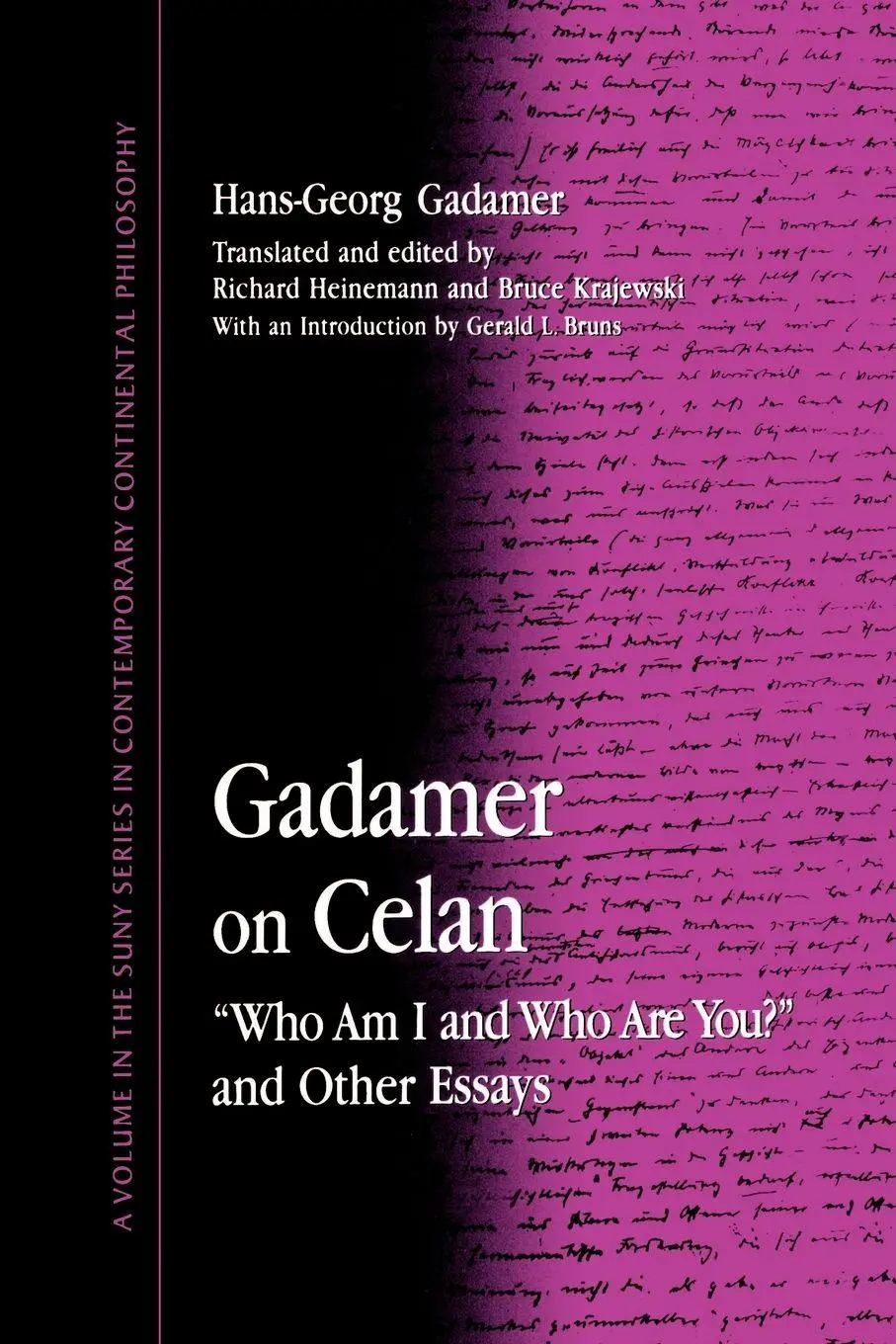 Cover: 9780791432303 | Gadamer on Celan | "Who Am I and Who Are You?" and Other Essays | Buch
