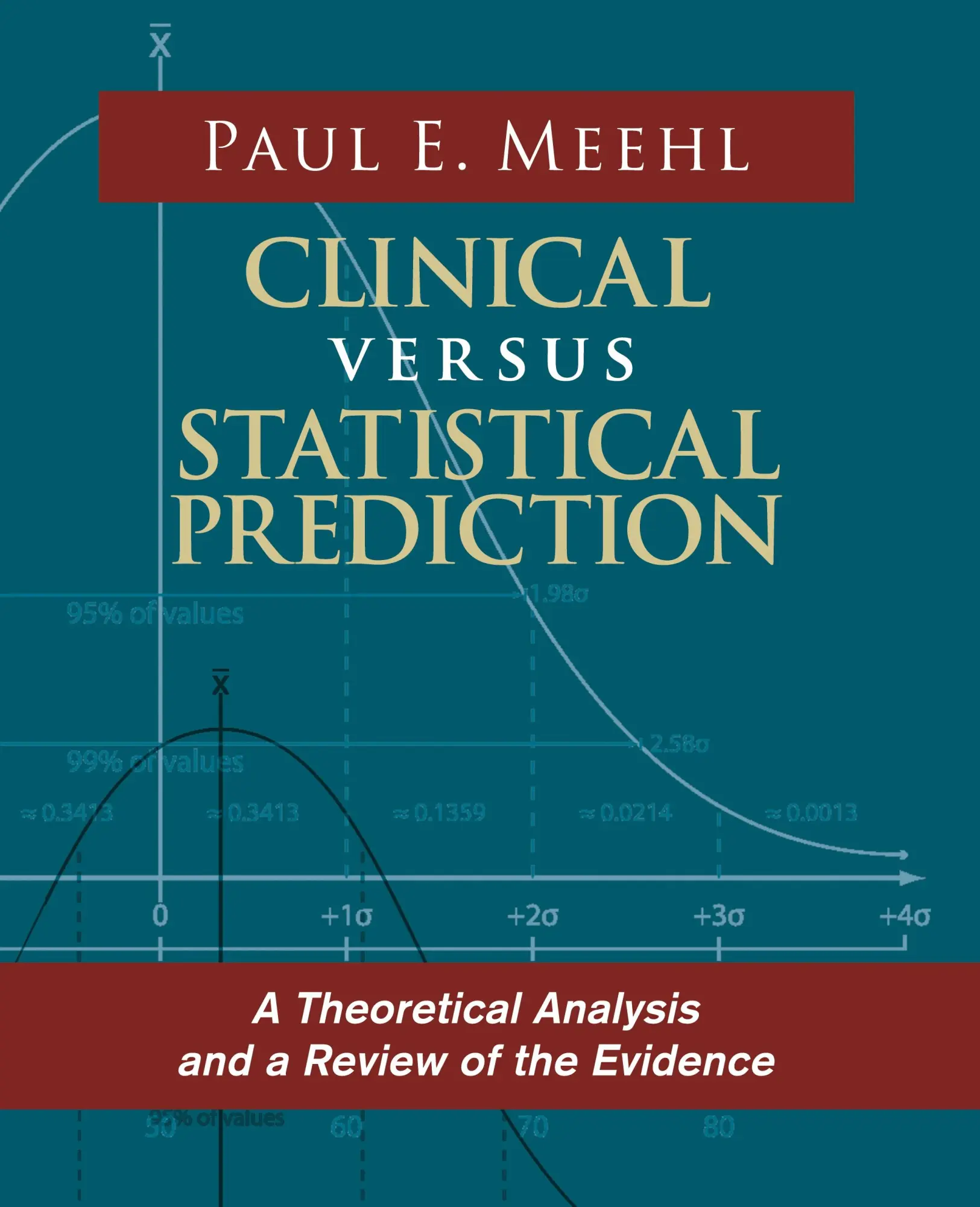 Cover: 9781626542303 | Clinical Versus Statistical Prediction | Paul E Meehl | Buch | 2015 Cover: 9781626542303 | Clinical Versus Statistical Prediction | Paul E Meehl | Buch | 2015