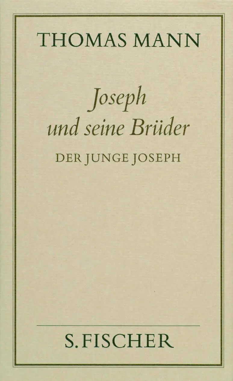 Cover: 9783100482303 | Joseph und seine Brüder II. Der junge Joseph ( Frankfurter Ausgabe)