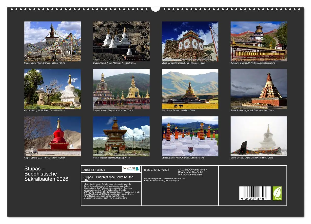 Bild: 9783457742303 | Stupas - Buddhistische Sakralbauten 2026 (hochwertiger Premium...