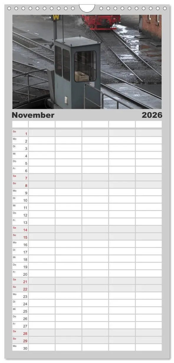 Bild: 9783516522303 | Familienplaner 2026 - Die Brockenbahn mit 5 Spalten (Wandkalender,...