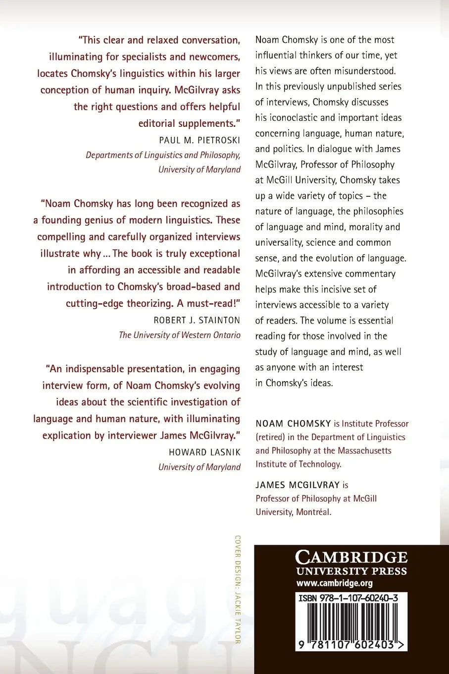 Rückseite: 9781107602403 | The Science of Language | Noam Chomsky | Taschenbuch | Englisch | 2012