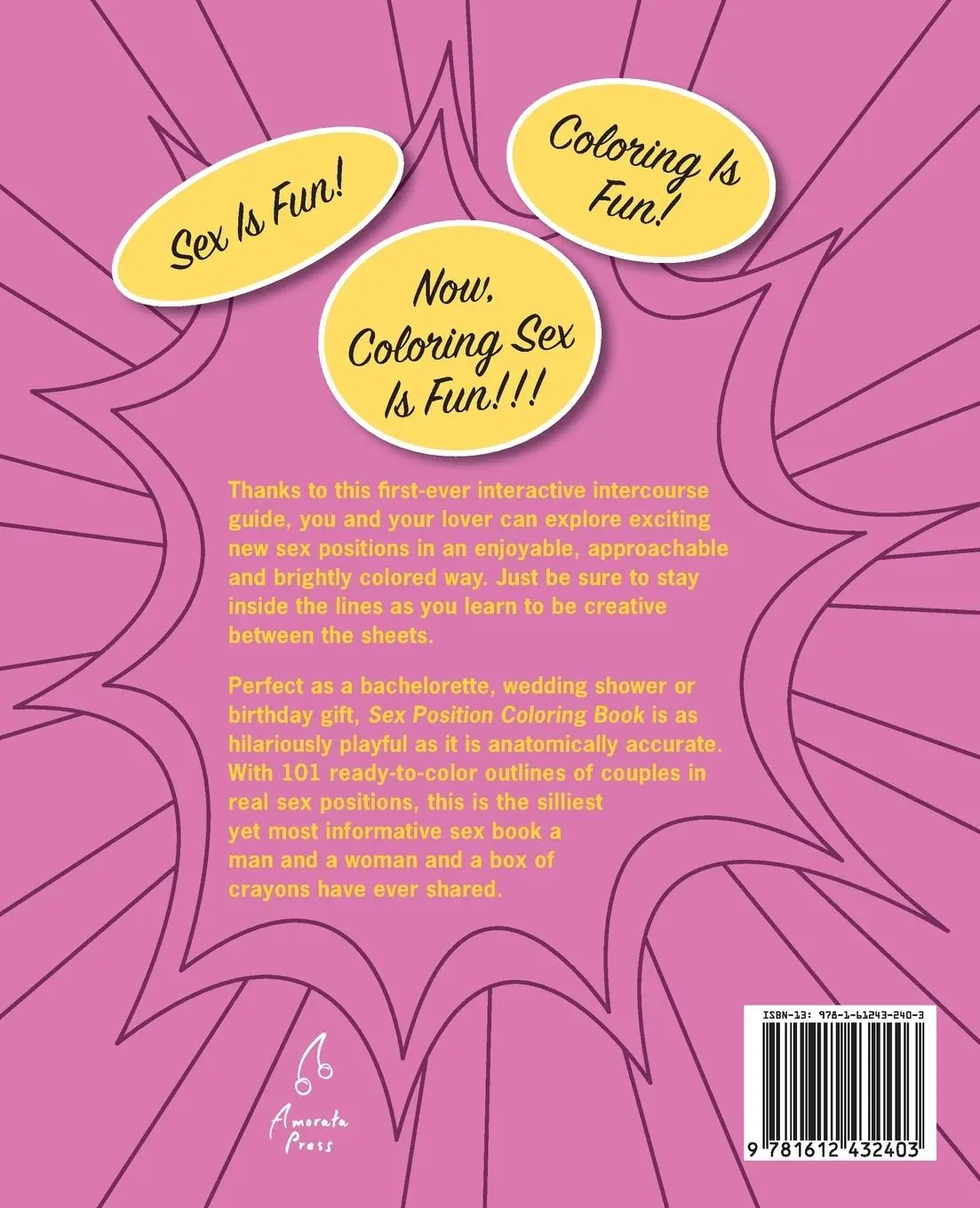 Rückseite: 9781612432403 | Sex Position Coloring Book | Playtime for Couples | Publishing | Buch