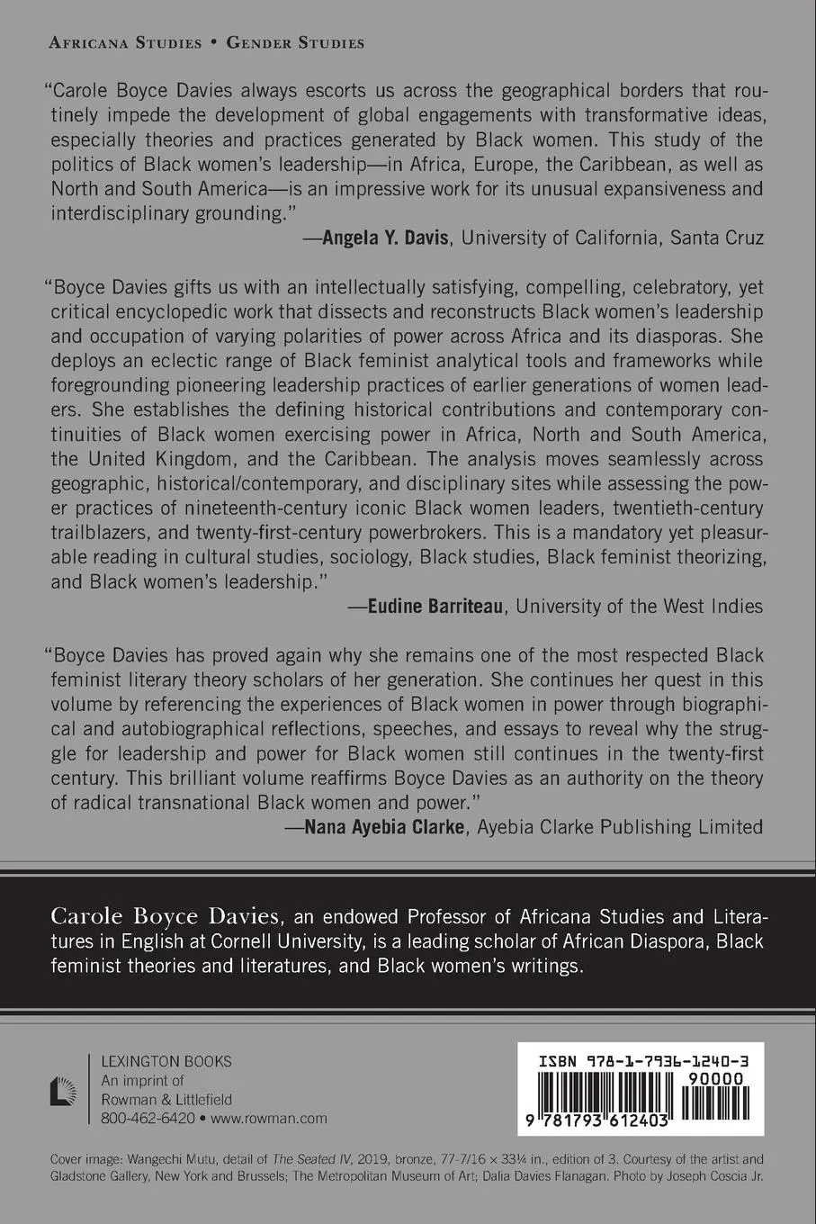 Rückseite: 9781793612403 | Black Women's Rights | Leadership and the Circularities of Power